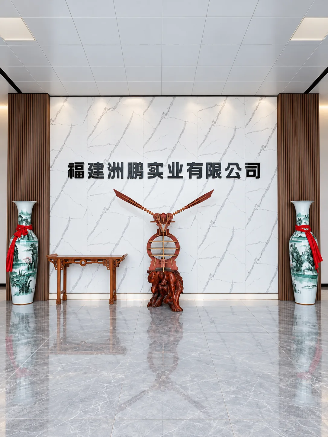 Front gate of the Shanghang smart-manufacturing park of Fujian Zhoupeng Industrial